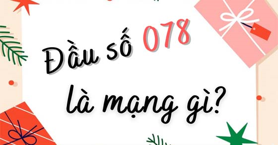 Đầu số 078 thuộc nhà mạng Mobifone