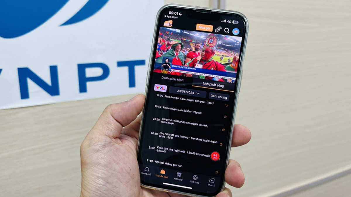 Xem Euro miễn phí trên ứng dụng TV360