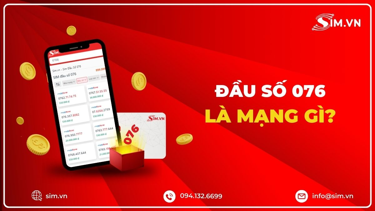 Đầu số 076 thuộc nhà mạng Mobifone