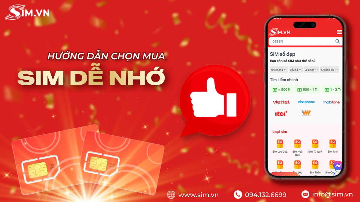 cách chọn sim dễ nhớ theo giá Hướng dẫn chọn sim dễ nhớ