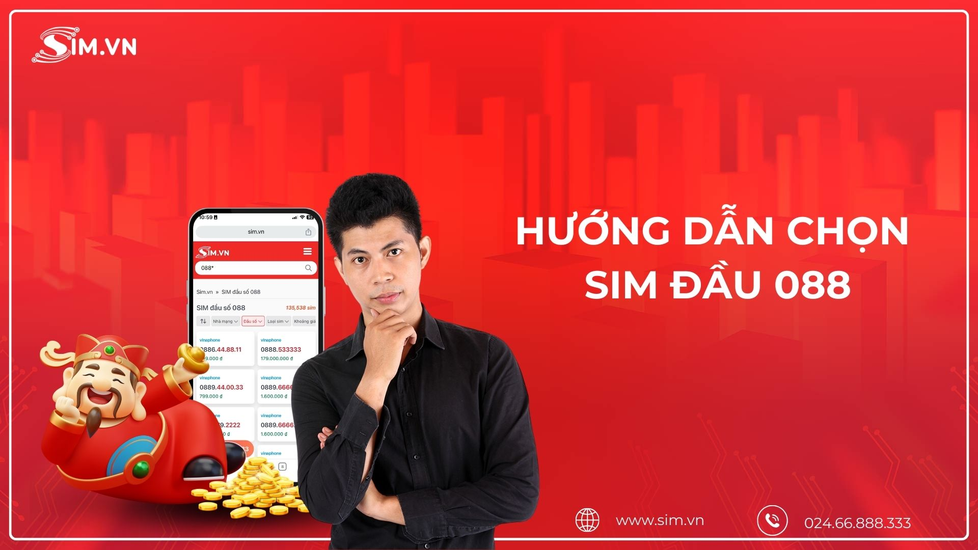 Hướng dẫn chọn sim đầu 088