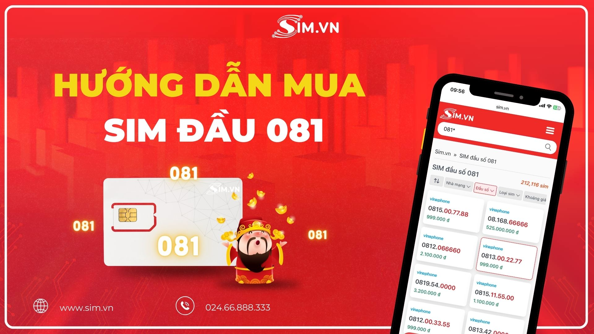 Hướng dẫn chọn mua sim đầu 081