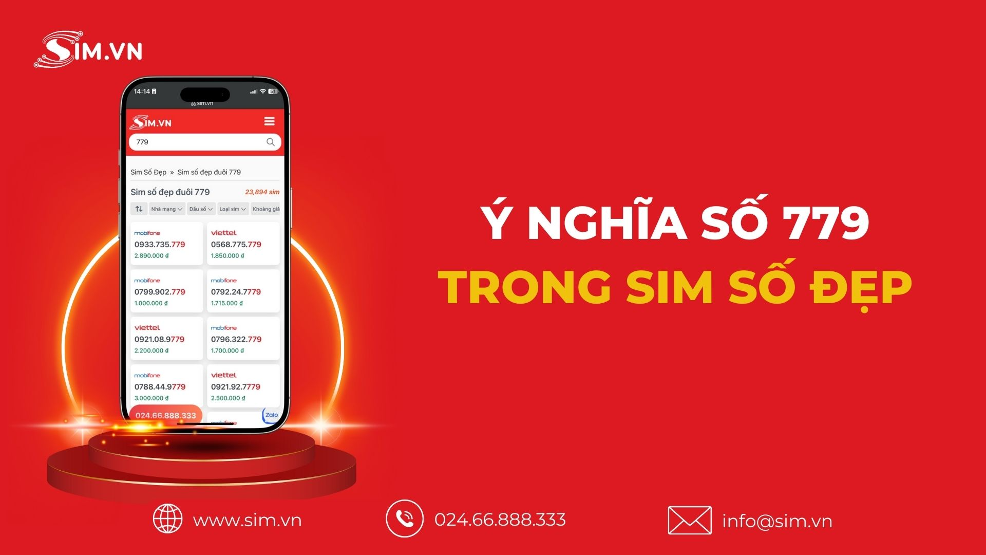 Ý nghĩa số 779 trong sim số đẹp