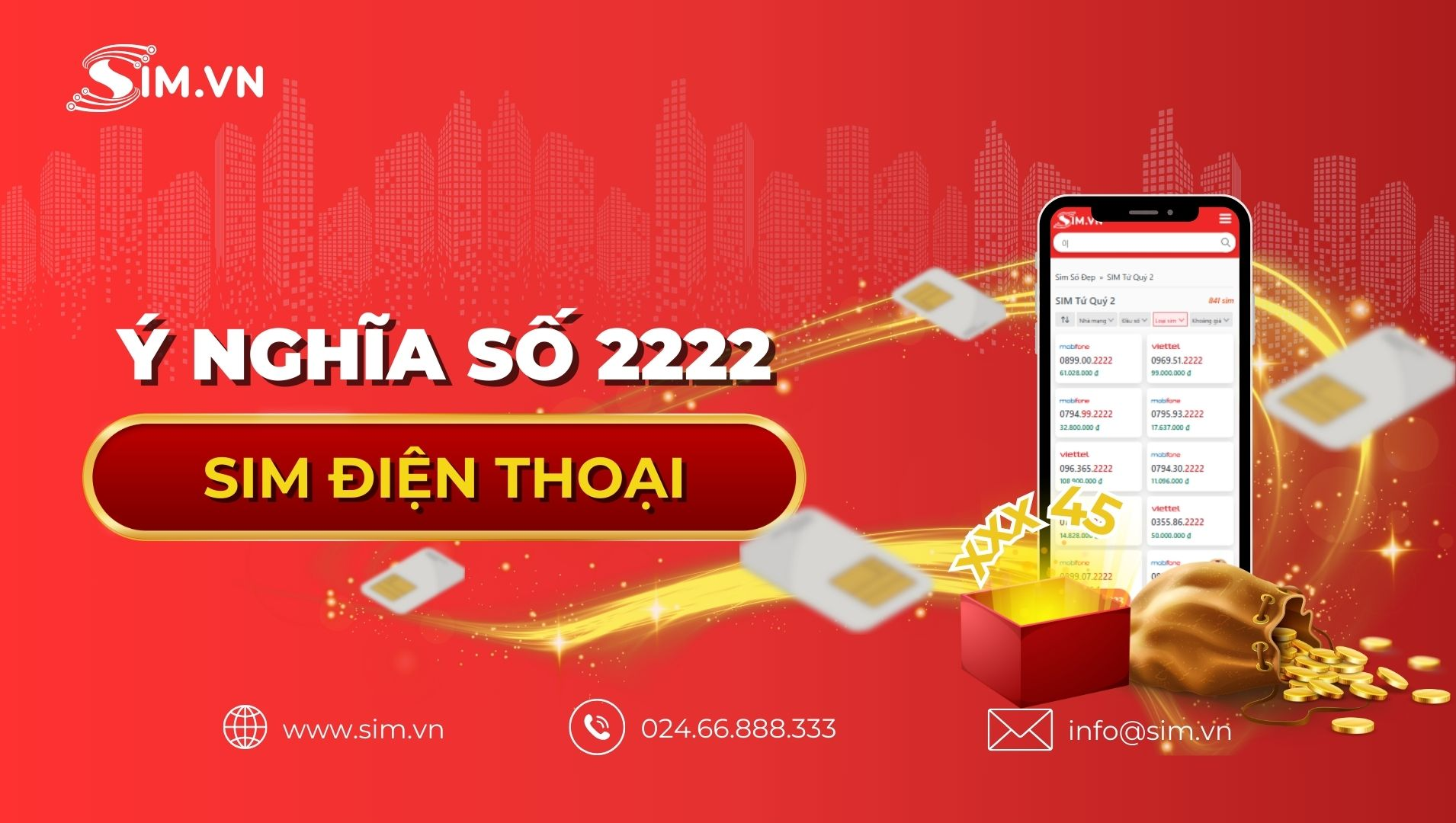 Ý nghĩa số 2222 trong sim điện thoại
