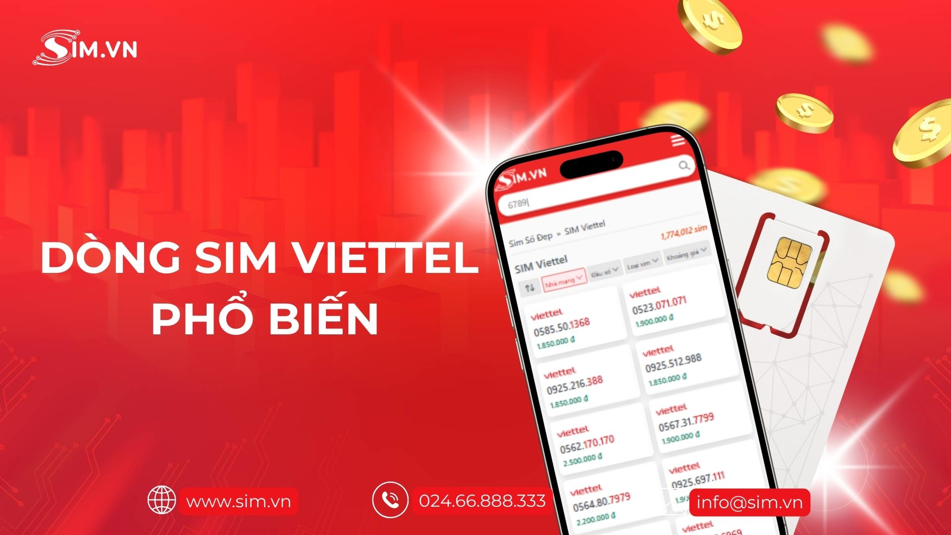 Các dòng Sim Viettel phổ biến Các dòng Sim Viettel phổ biến