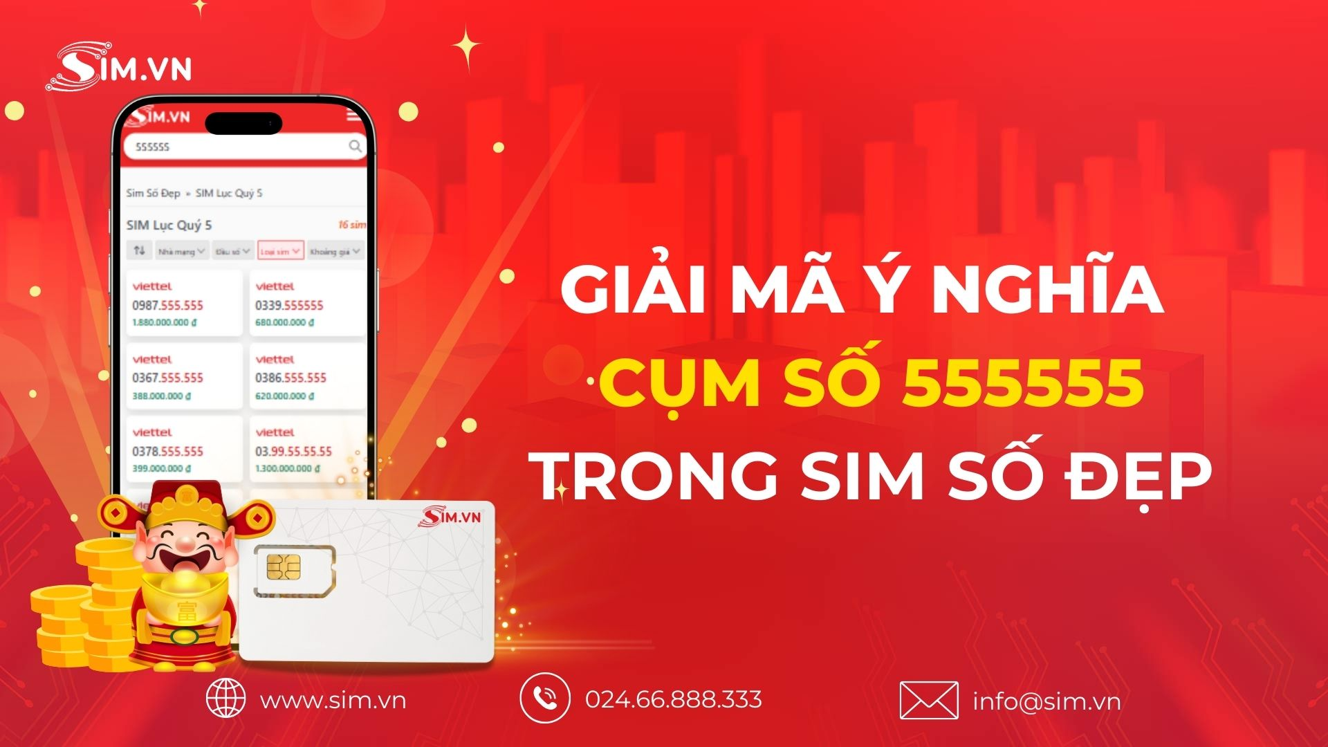 Giải mã ý nghĩa số 555555 trong sim điện thoại