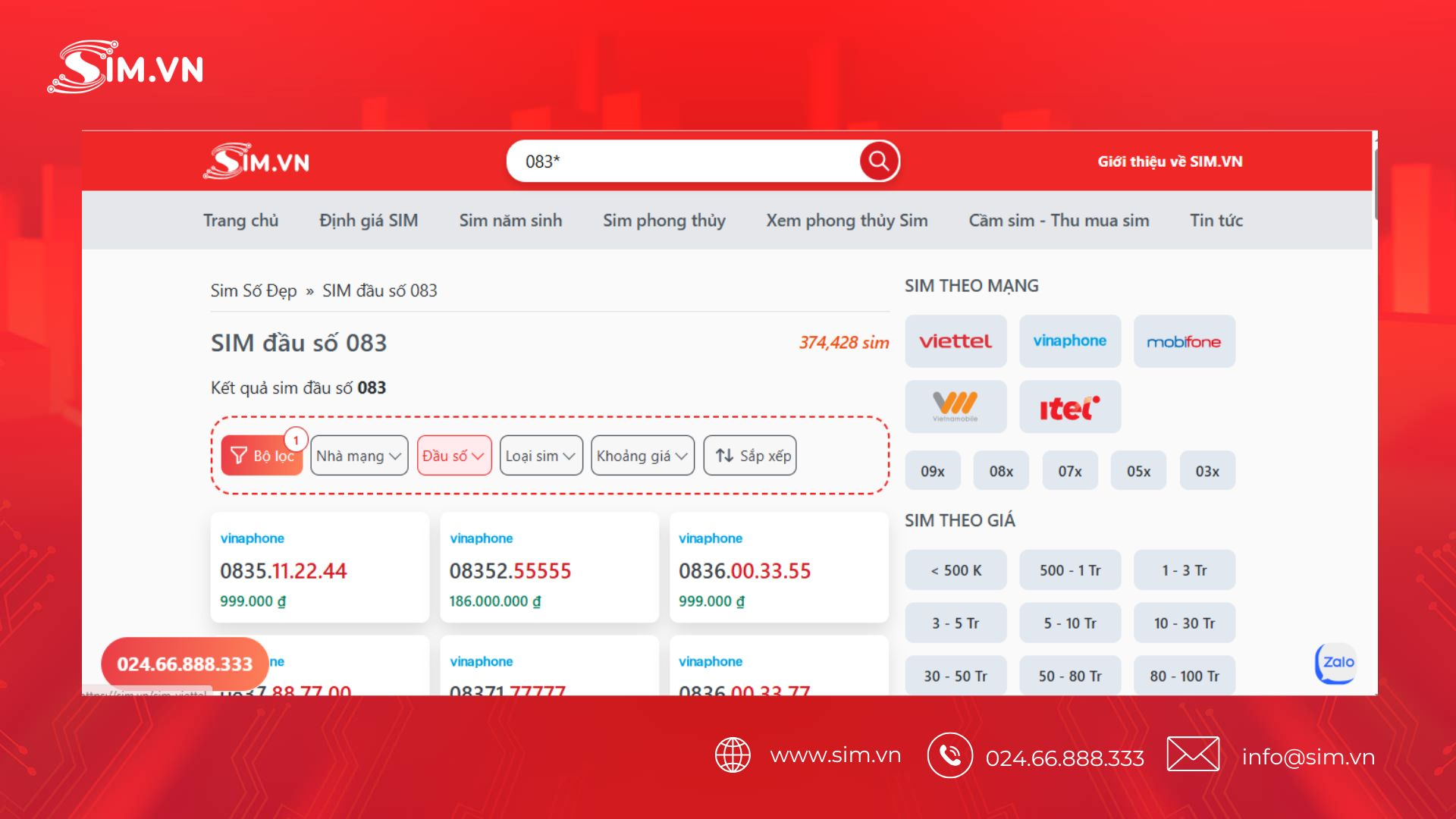Hướng dẫn chọn Sim đầu số 083 tại ABSim Hướng dẫn chọn Sim đầu số 083 tại ABSim