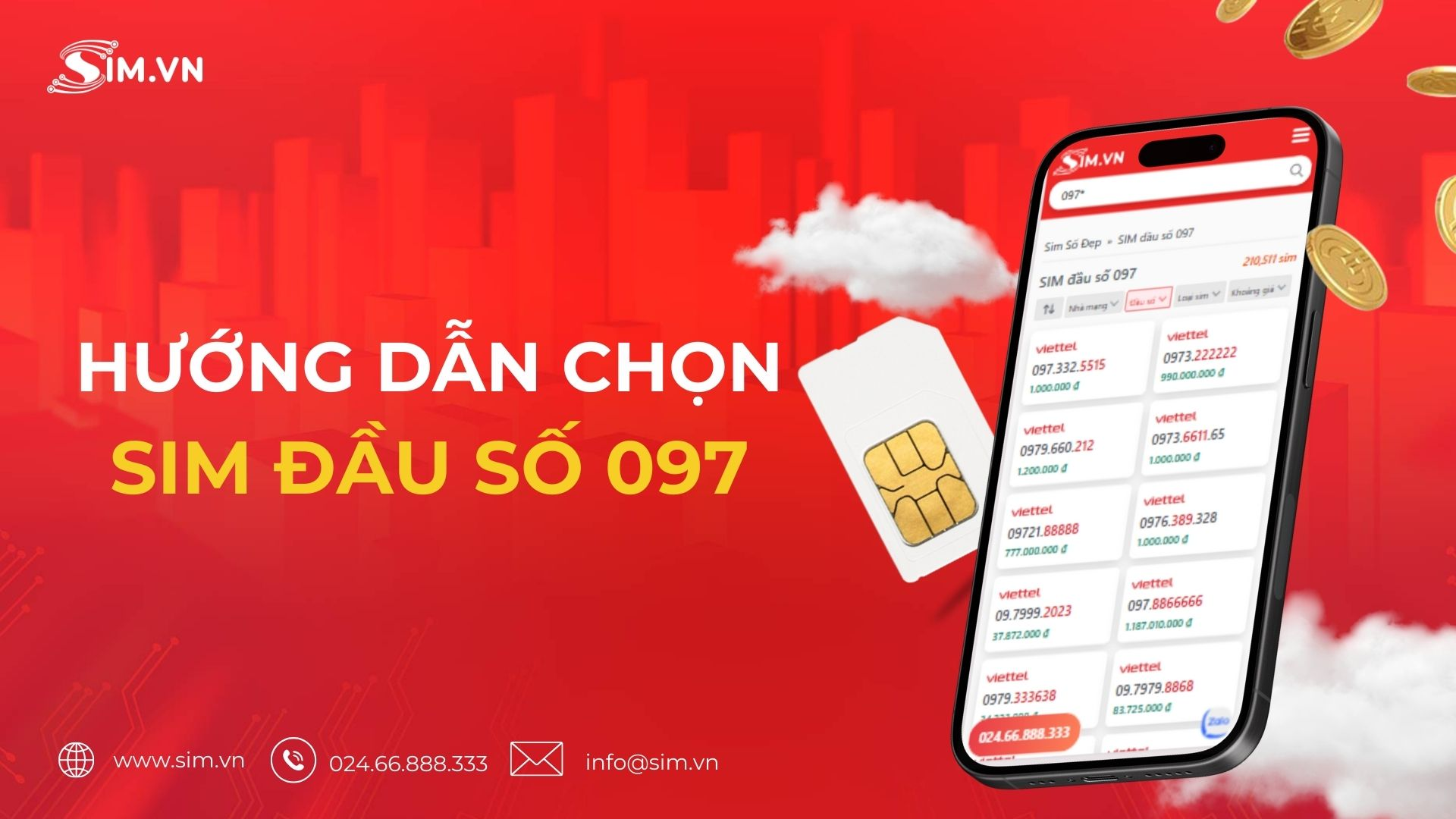 Hướng dẫn chọn sim đầu số 097 Hướng dẫn chọn sim đầu số 097