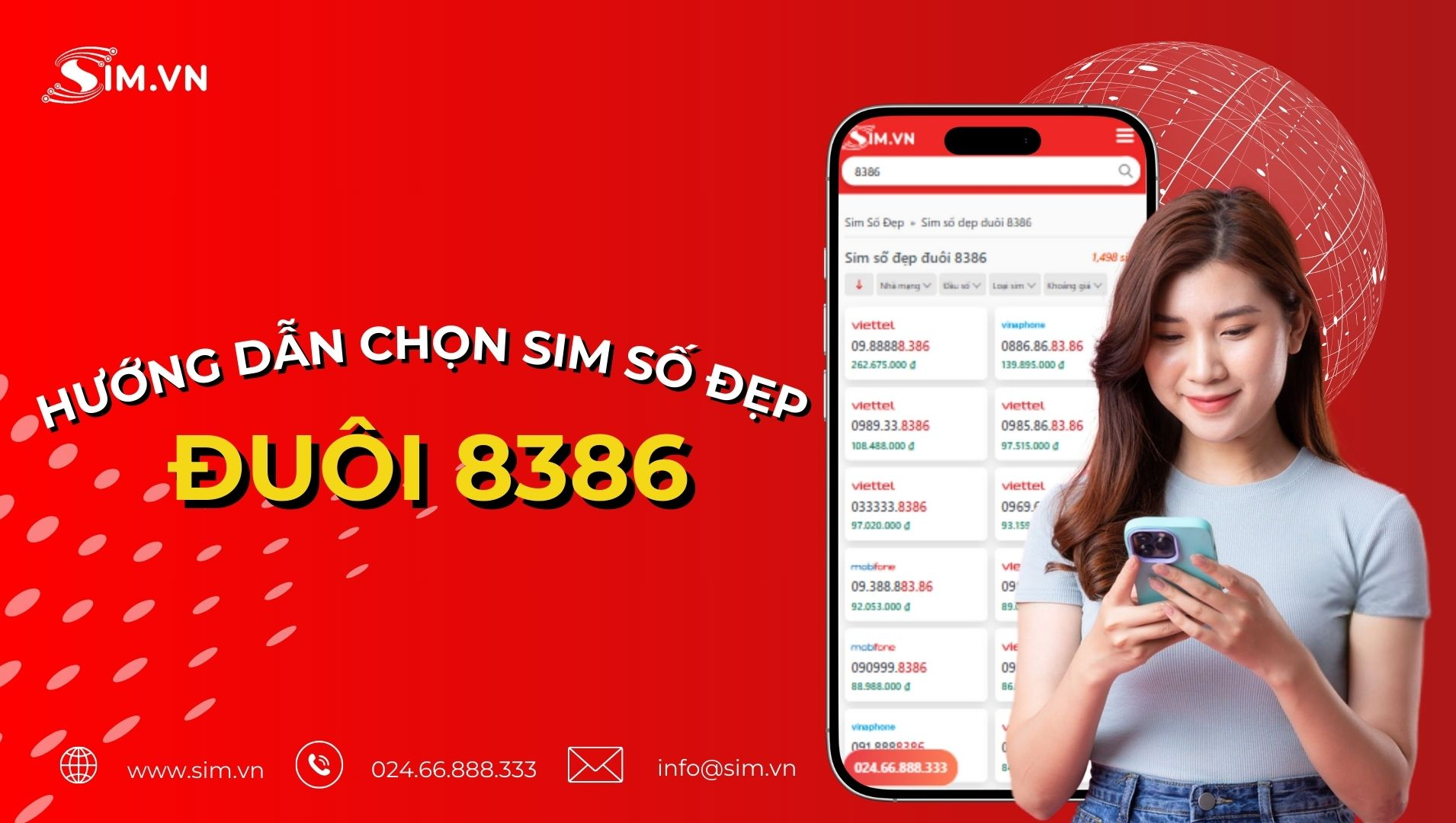 Hướng dẫn chọn sim số đẹp đuôi 8386 Hướng dẫn chọn sim số đẹp đuôi 8386