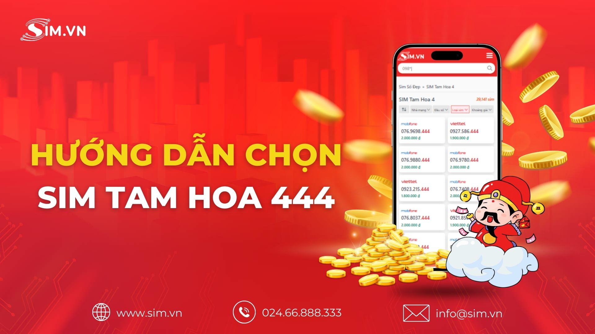 Hướng dẫn chọn sim tam hoa 444 Hướng dẫn chọn sim tam hoa 444