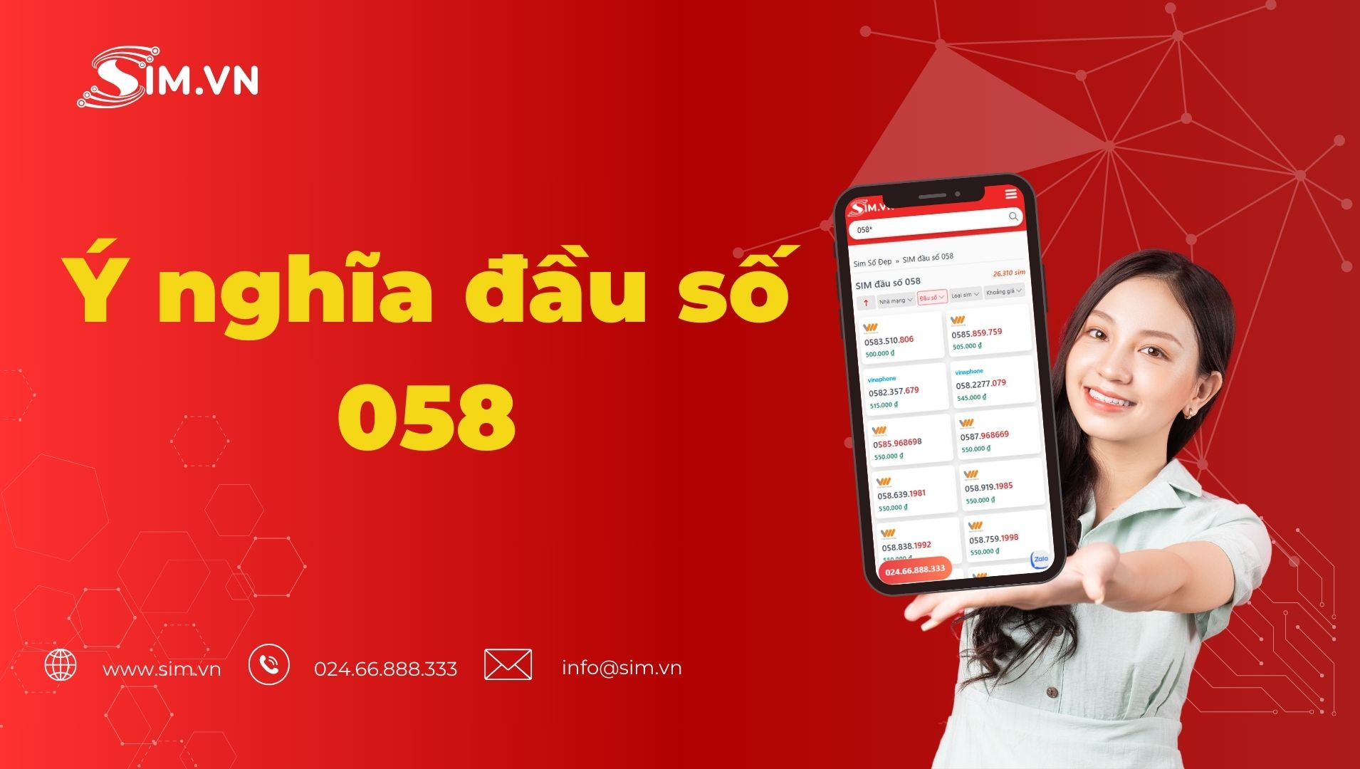 Sim đầu số 058 Sim đầu số 058