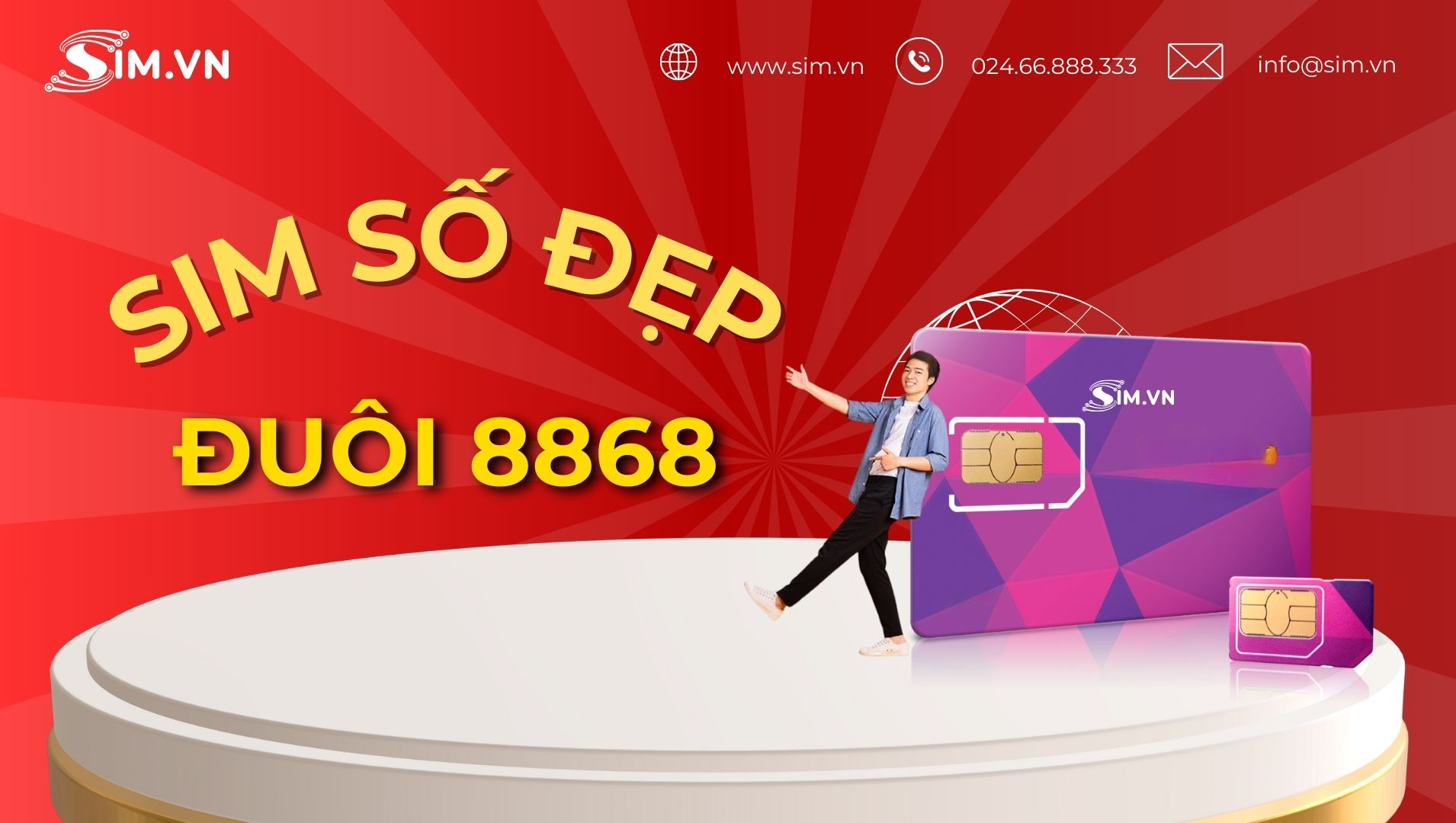 Sim số đẹp đuôi 8868 Sim số đẹp đuôi 8868