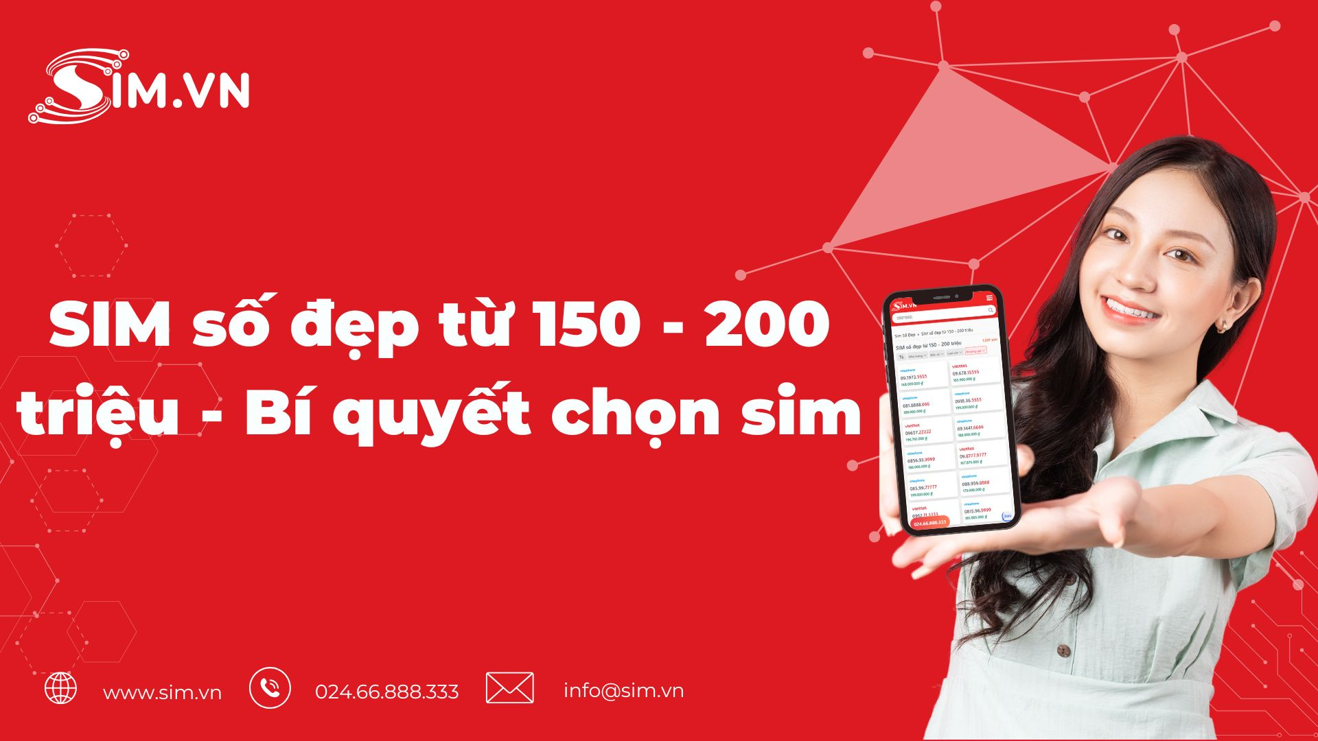 sim số đẹp giá từ 150 đến 200 triệu Sim số đẹp 150 - 200 triệu
