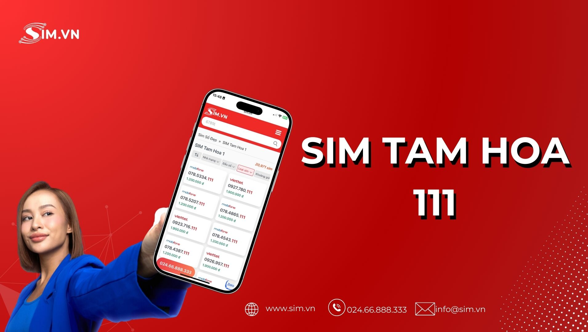 Giá Sim tam hoa 111 Sim tam hoa 111