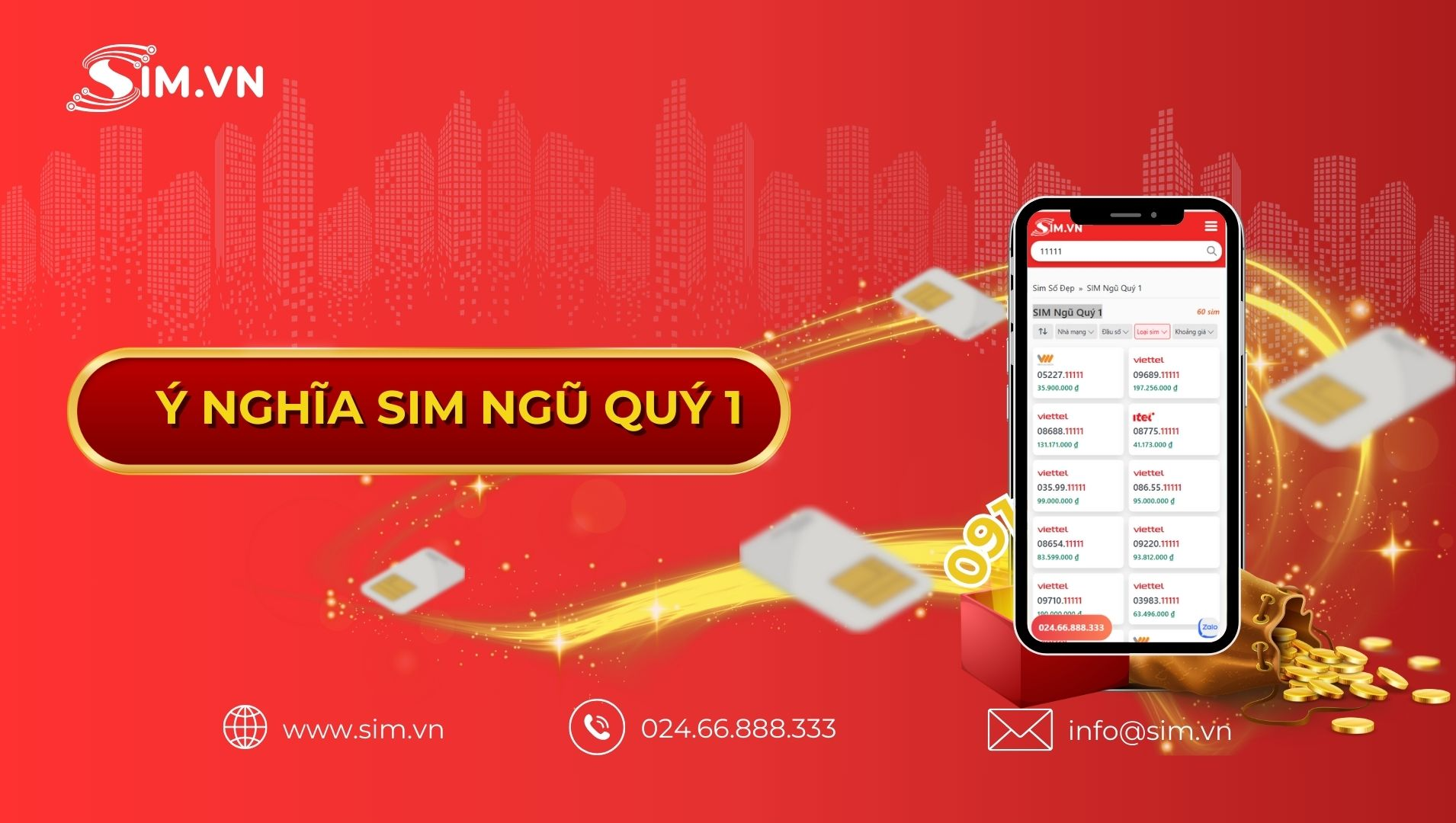 Ý nghĩa sim ngũ quý 11111 Ý nghĩa sim ngũ quý 1