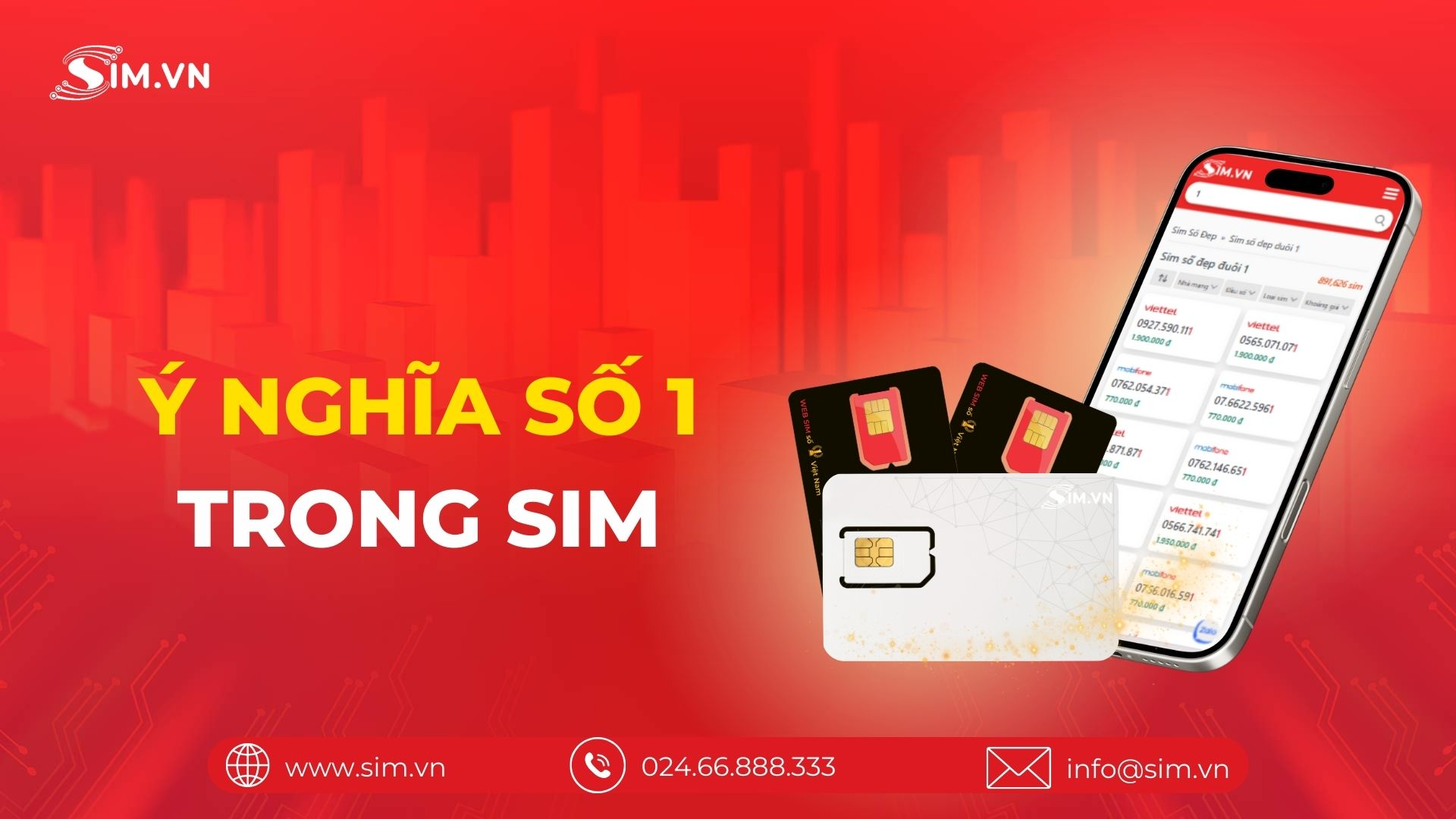 Ý nghĩa số 1 trong sim số đẹp