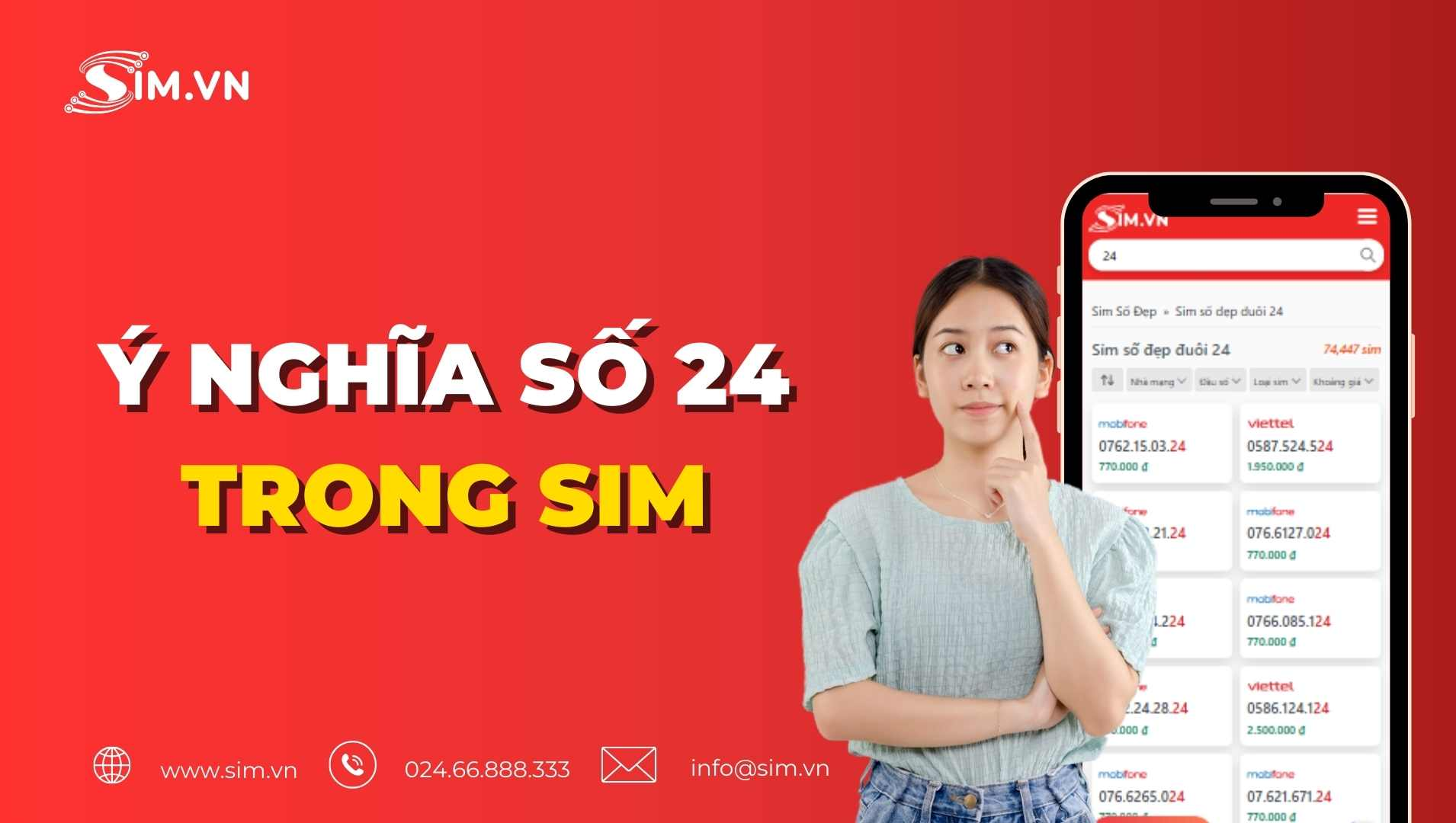 Ý nghĩa số 24 trong sim số đẹp