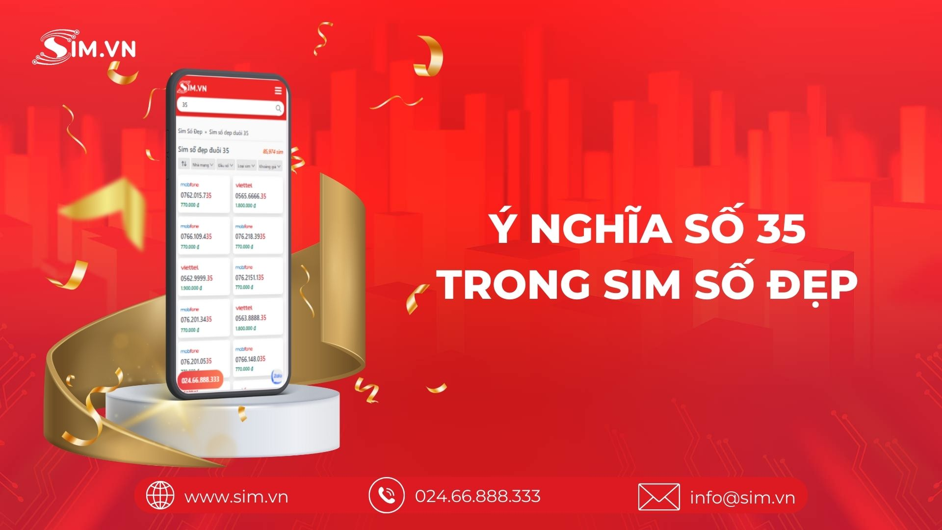 Ý nghĩa số 35 trong sim số đẹp