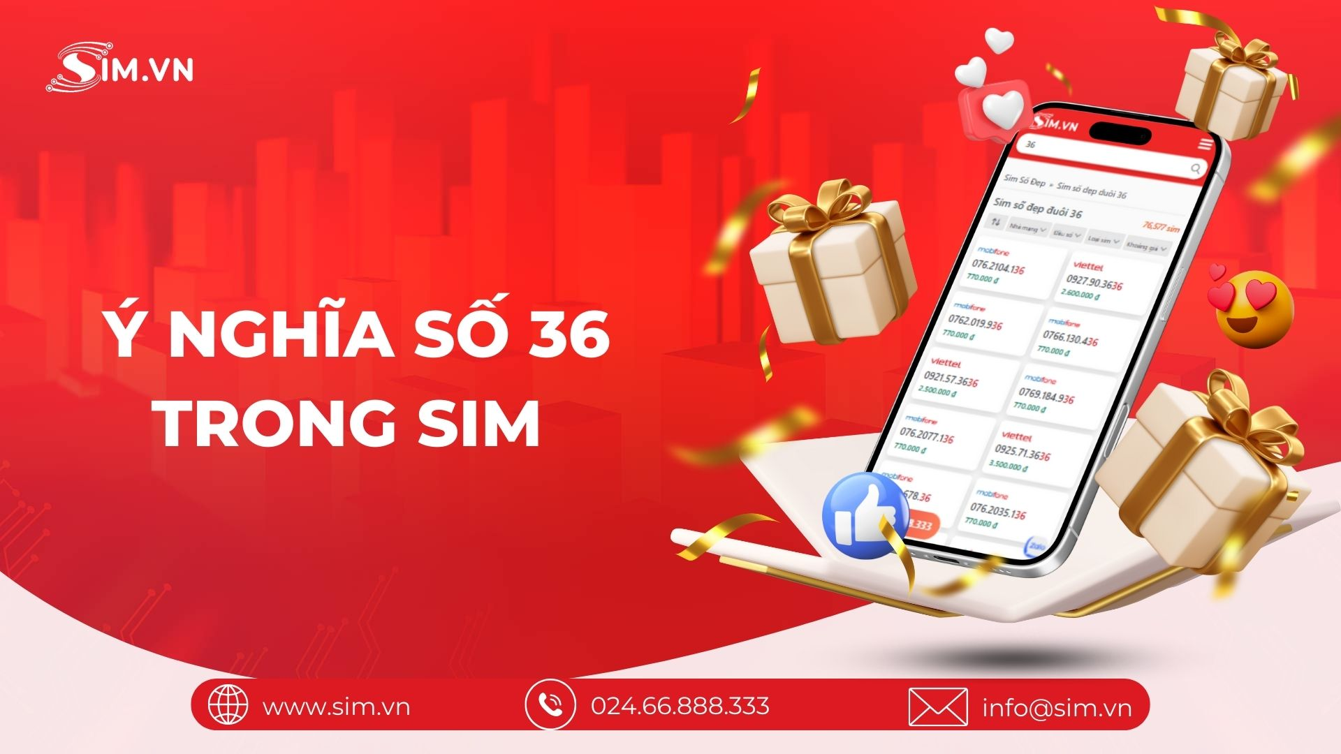 Ý nghĩa số 36 trong sim số đẹp