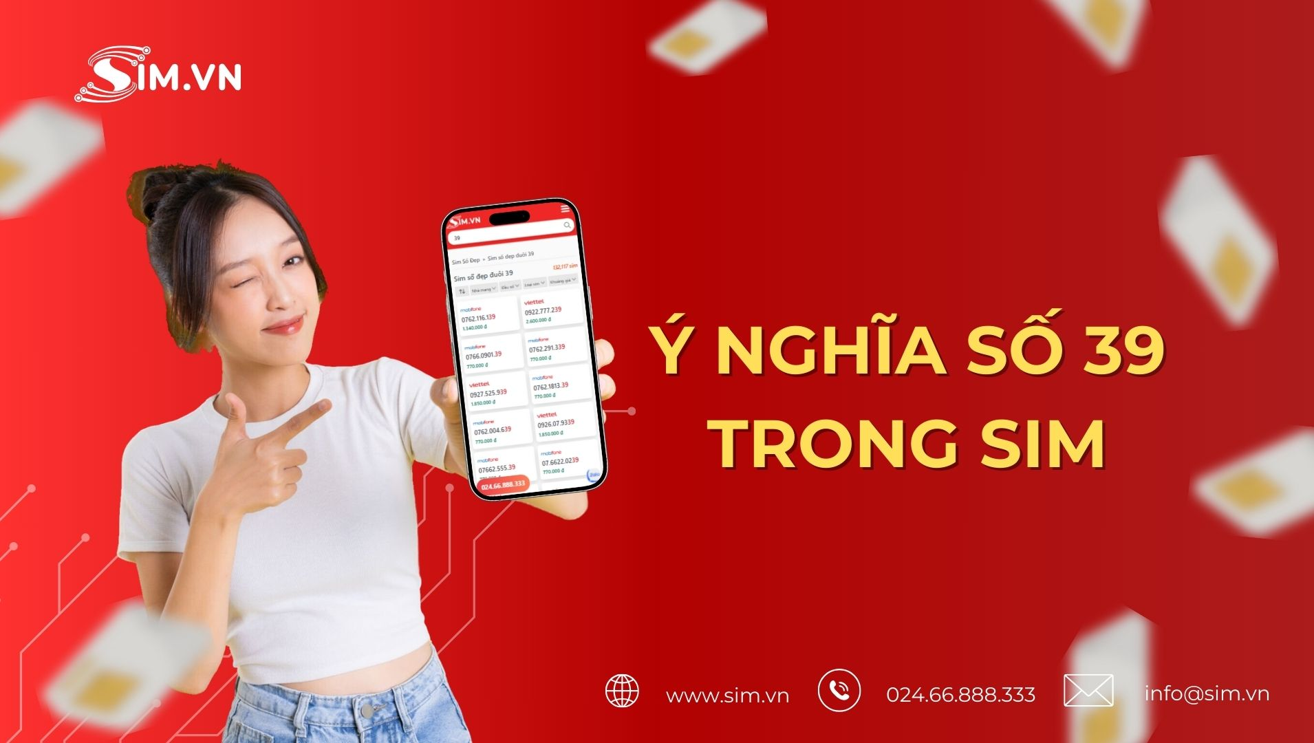 Ý nghĩa số 39 trong sim số đẹp
