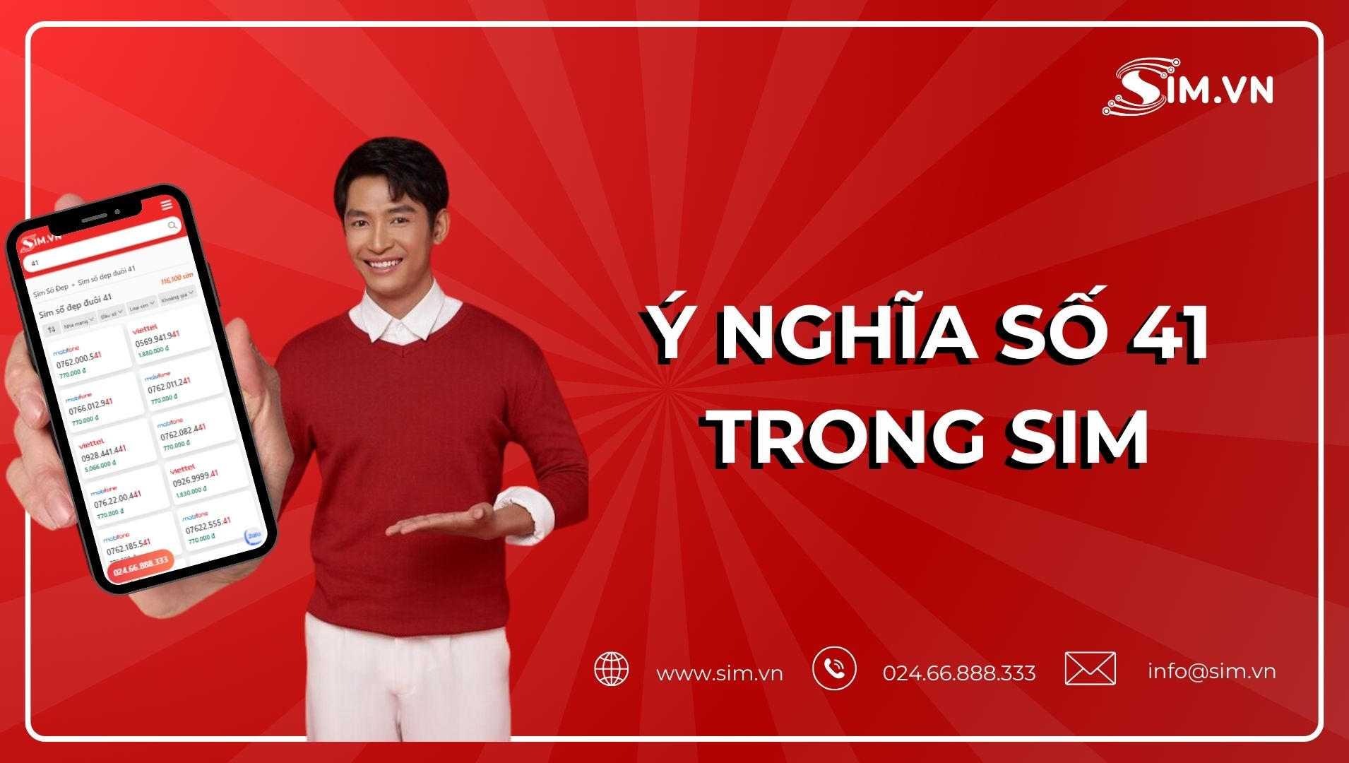 Ý nghĩa số 41 trong sim số đẹp