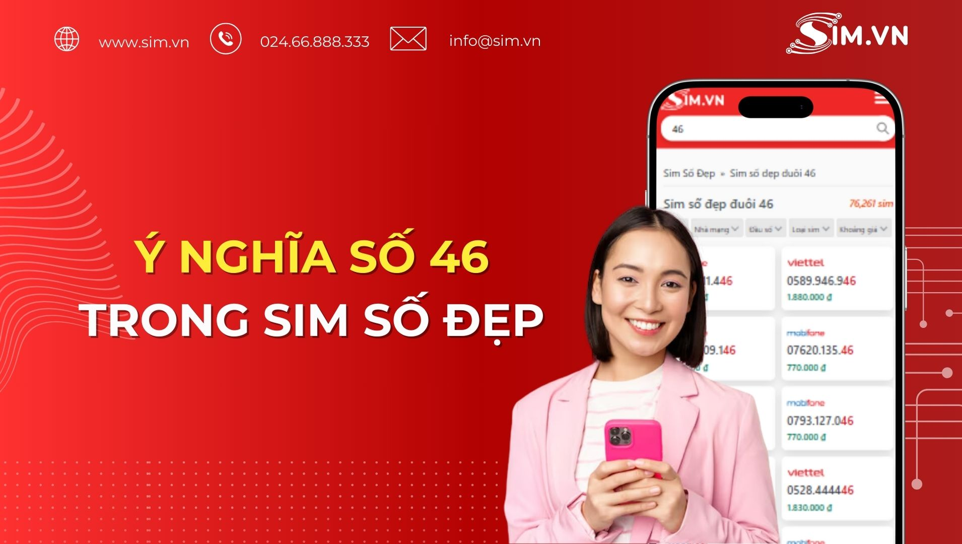 Ý nghĩa số 46 trong sim số đẹp