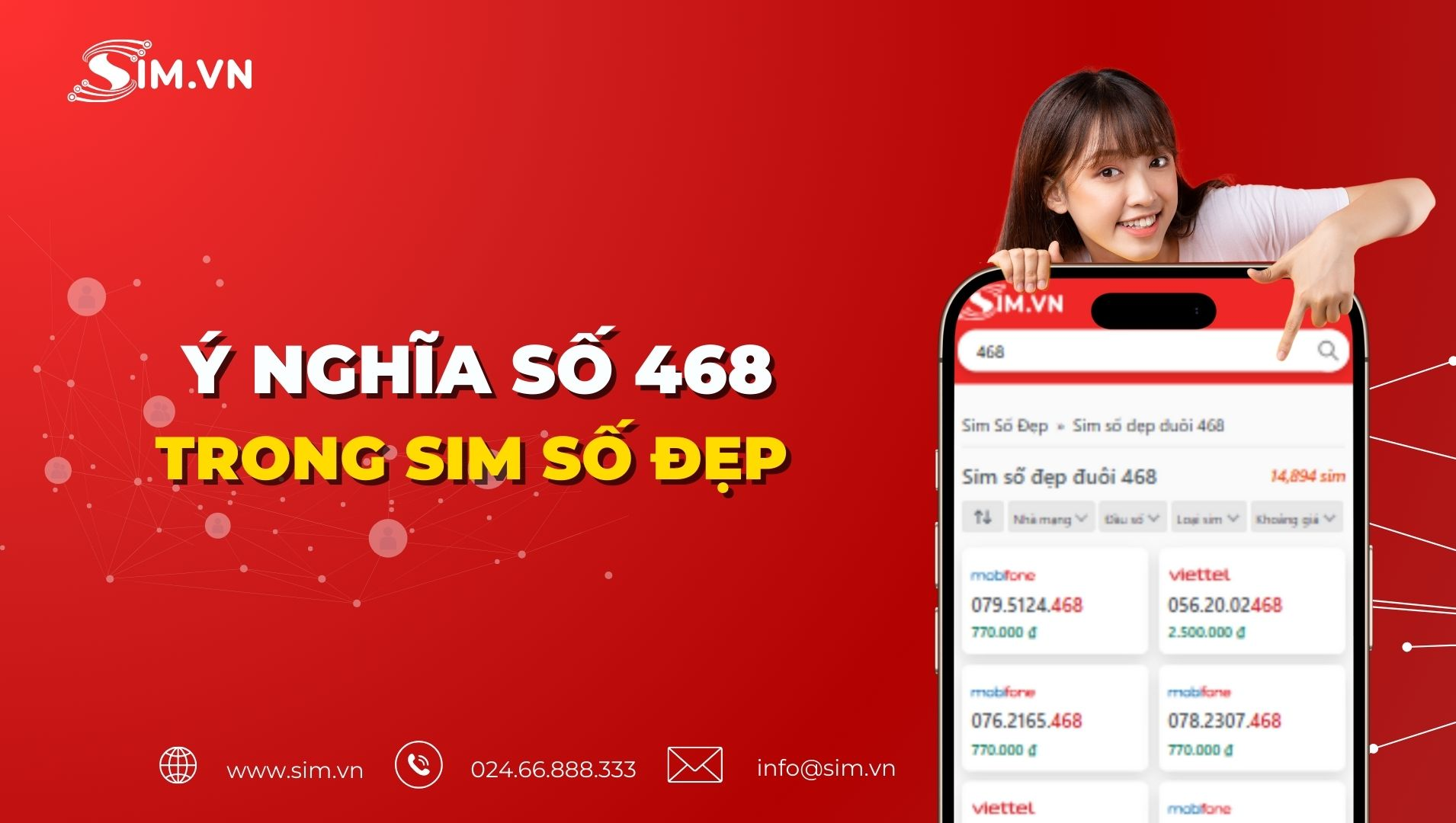 Ý nghĩa số 468 trong sim số đẹp