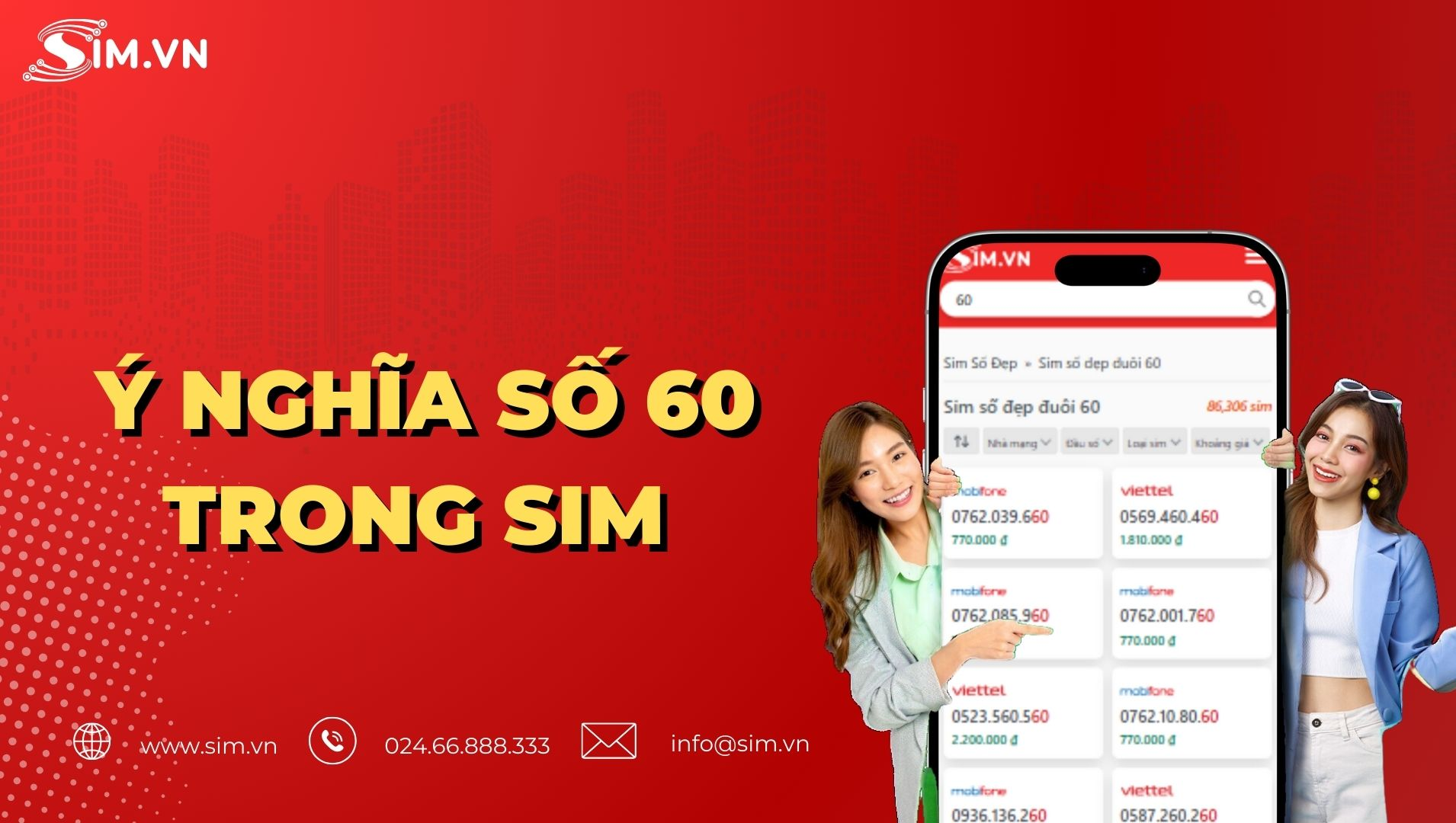 Ý nghĩa số 60 trong sim điện thoại