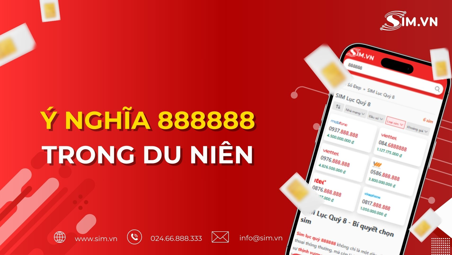 Ý nghĩa số 888888 trong Du Niên