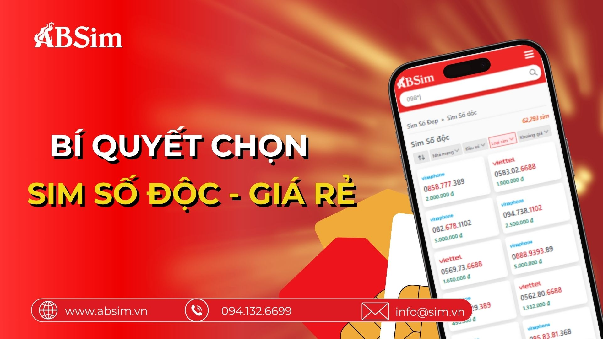 Bí quyết chọn sim số độc giá rẻ Bí quyết chọn sim số độc giá rẻ