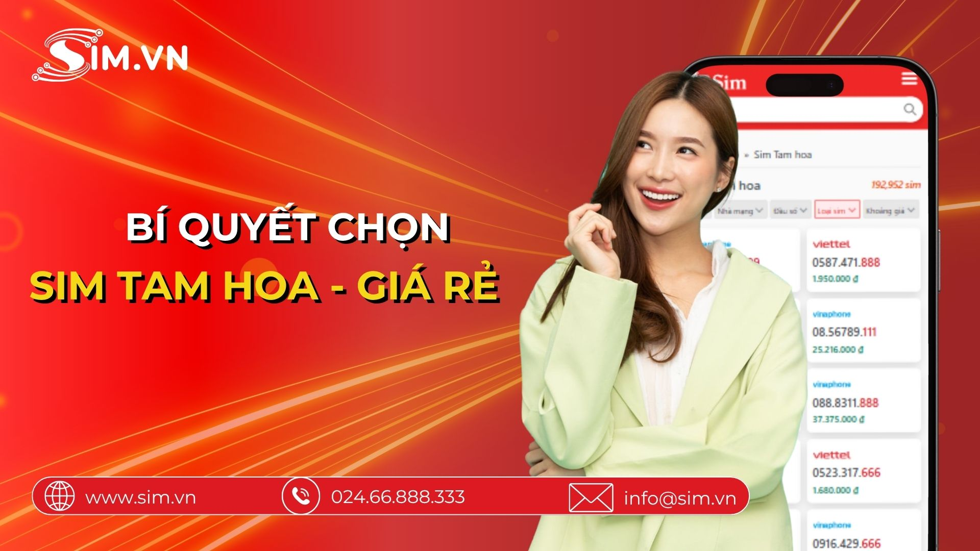 Bí quyết chọn Sim Tam Hoa giá rẻ Bí quyết chọn Sim Tam Hoa giá rẻ