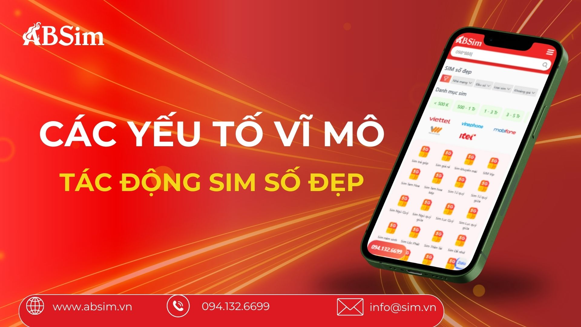 Các yếu tố vĩ mô tác động đến Sim số đẹp