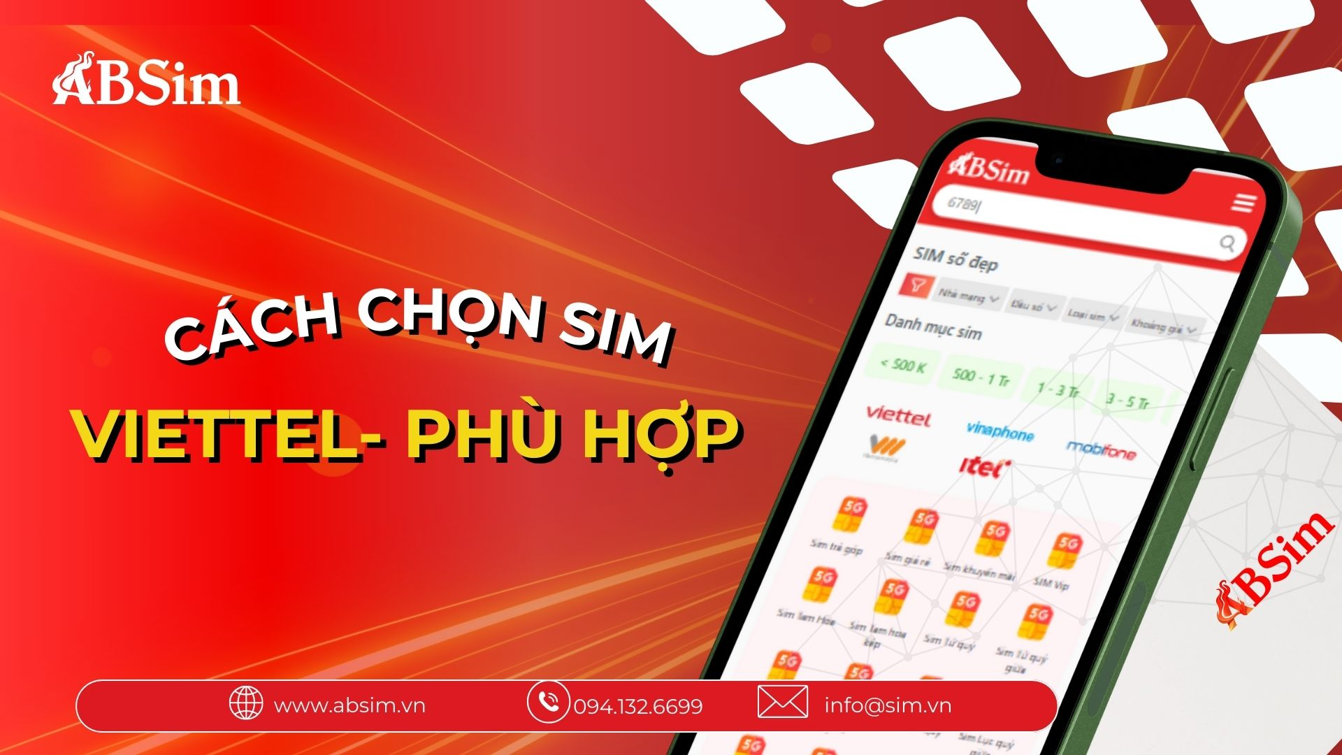 Cách chọn sim Viettel phù hợp