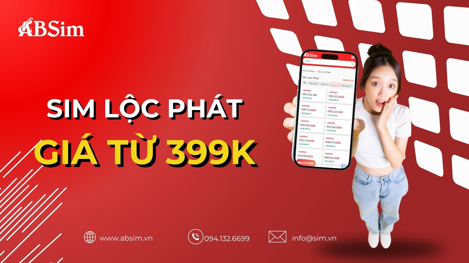 Sim Lộc Phát giá từ 399K Sim Lộc Phát giá từ 399K