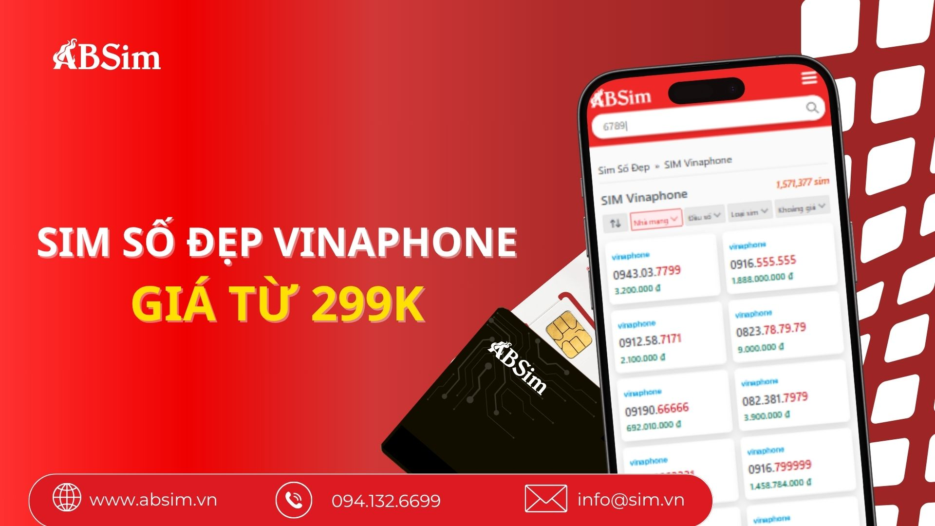 Sim số đẹp Vinaphone 299K Sim số đẹp Vinaphone 299K