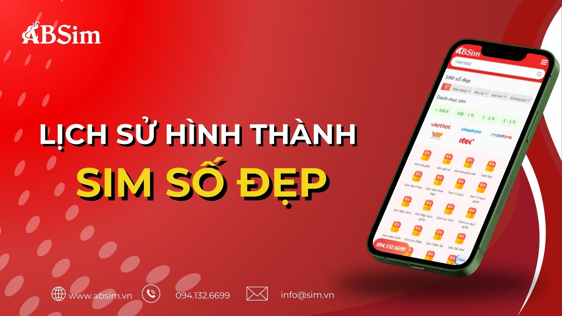 Lịch sử hình thành và phát triển sim số đẹp