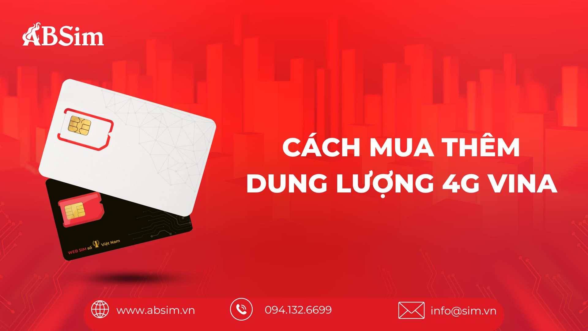 Cách mua thêm dung lượng 4G Vina
