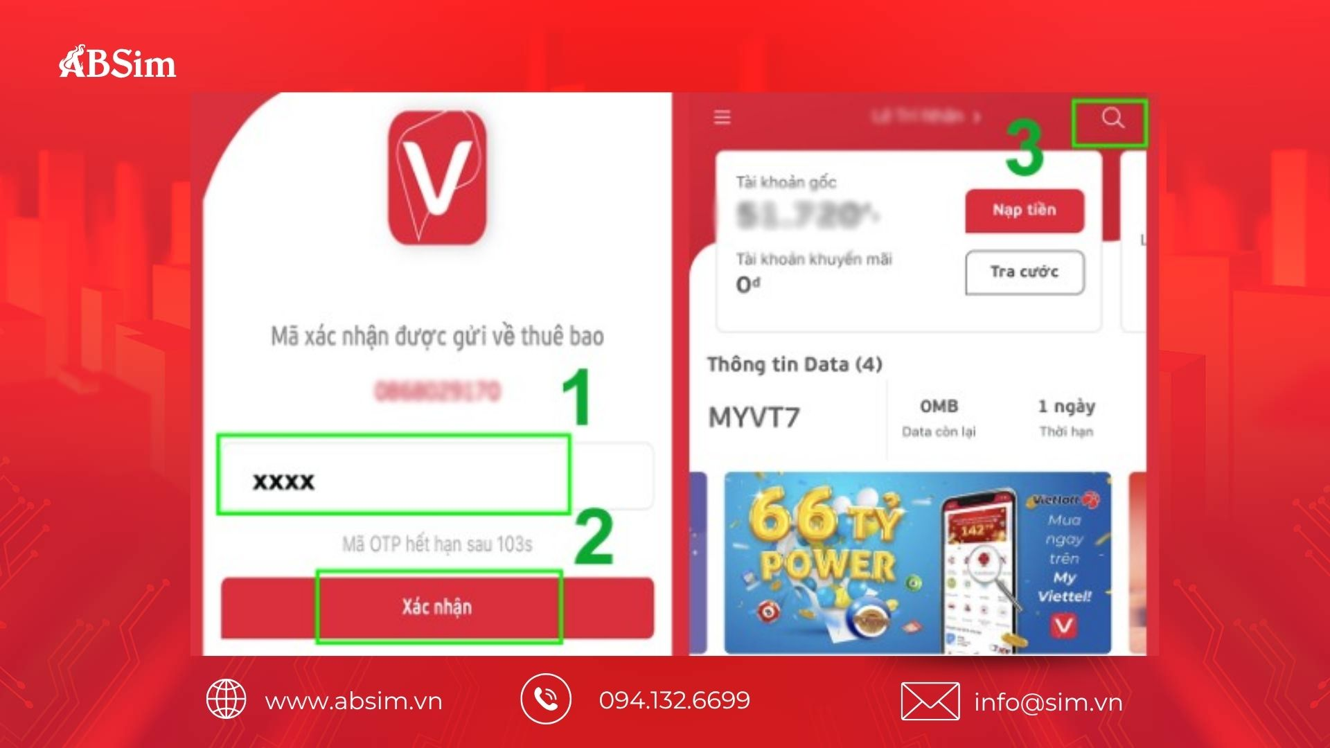 Chờ OTP để xác nhận 