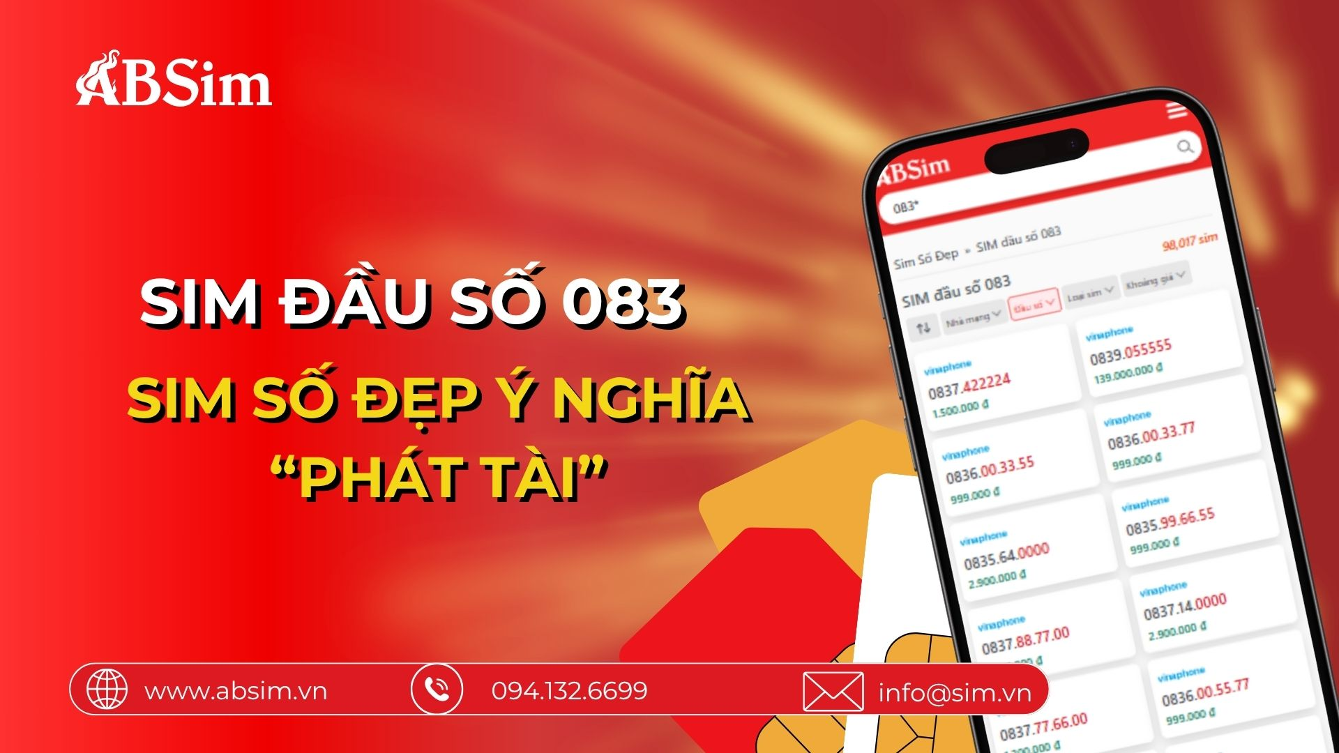 Kho sim đầu số 083 - Sim chất giá độc Kho sim đầu số 083 - Sim chất giá độc