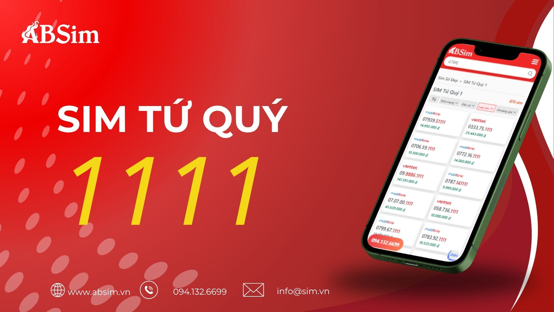 Sim Tứ Quý 1111 Sim Tứ Quý 1111