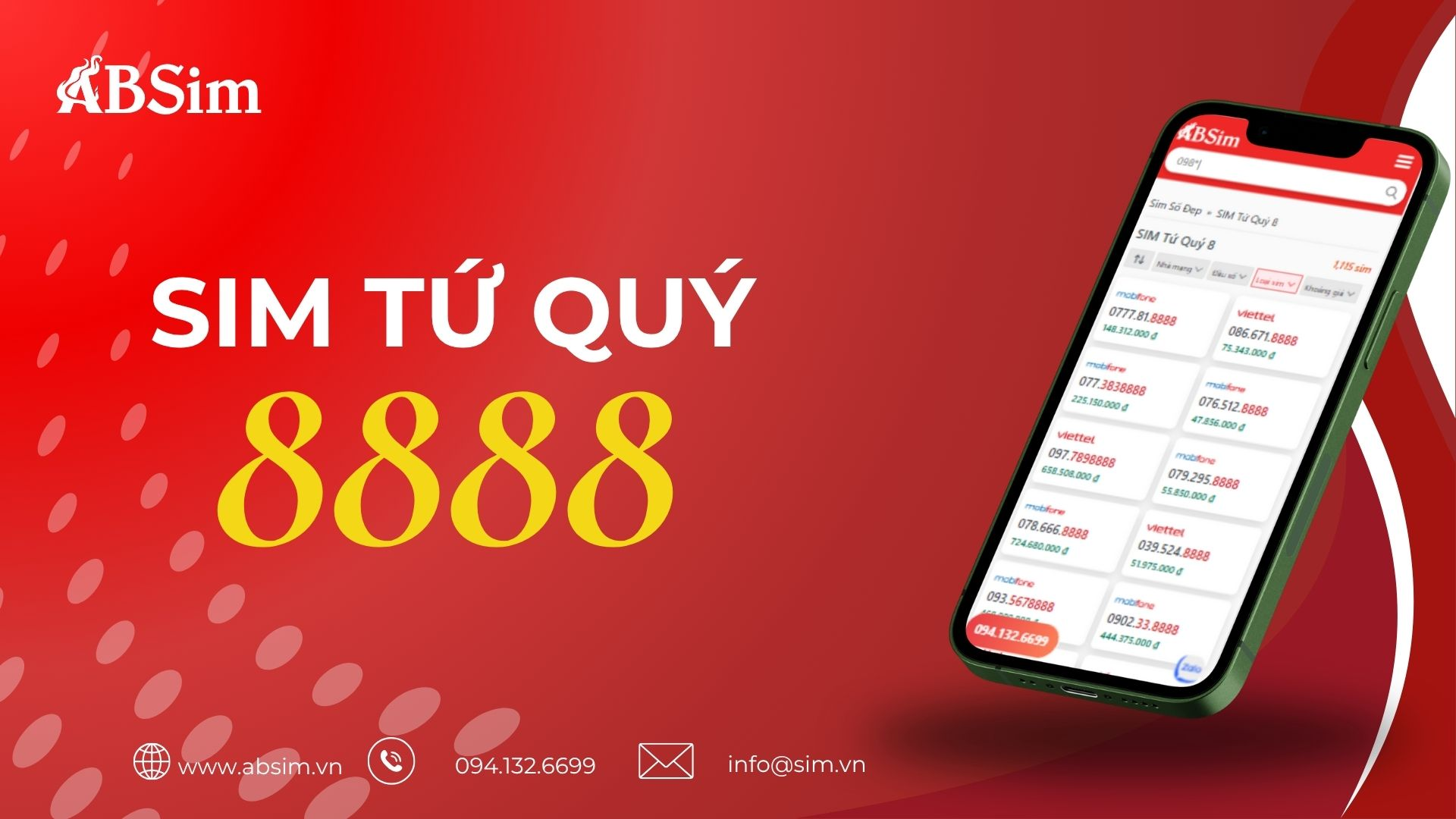 Sim tứ quý 8888 sang trọng đẳng cấp Sim tứ quý 8888 sang trọng đẳng cấp