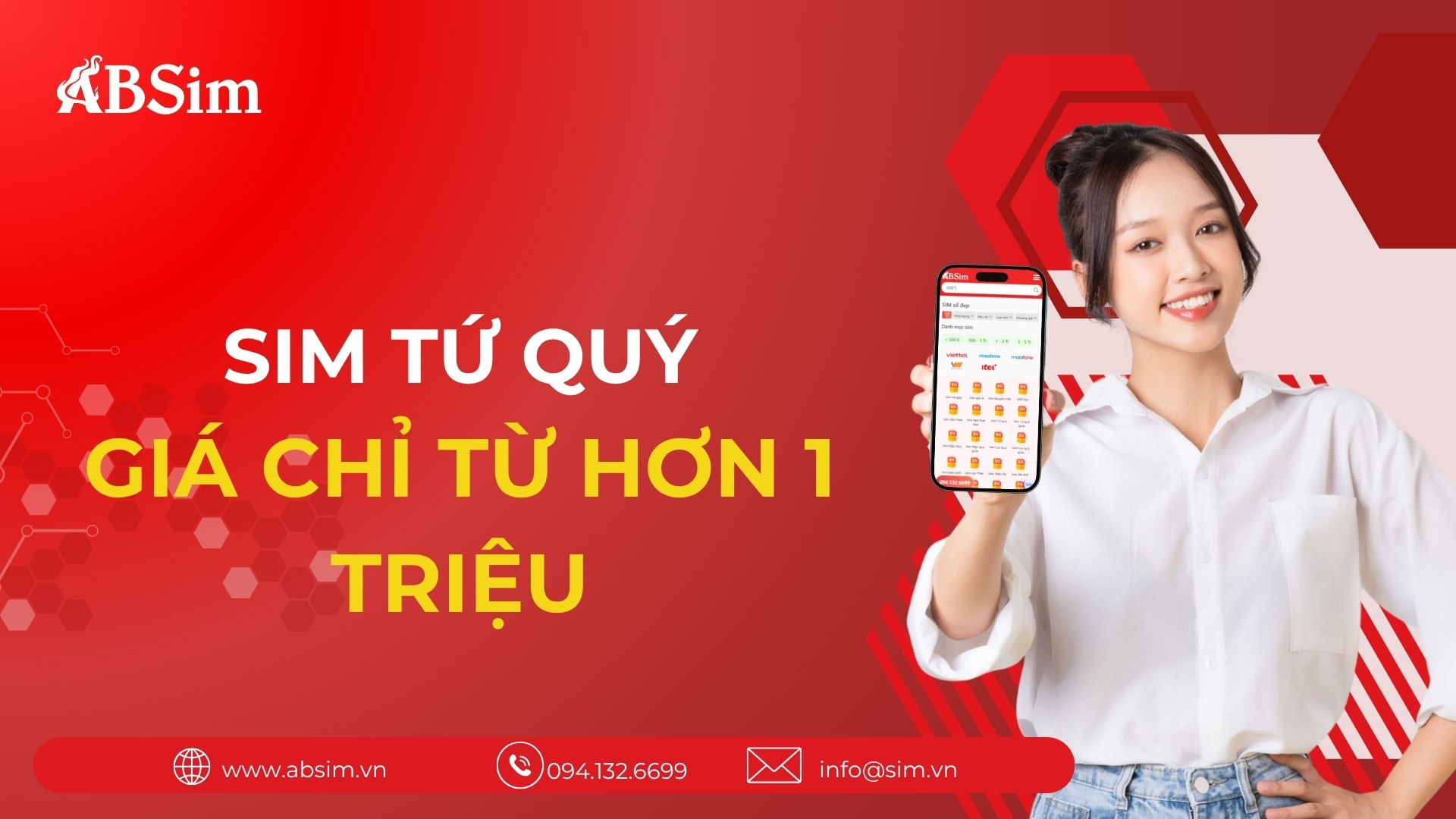 Sim Tứ Quý giá chỉ từ hơn 1 triệu Sim Tứ Quý giá chỉ từ hơn 1 triệu