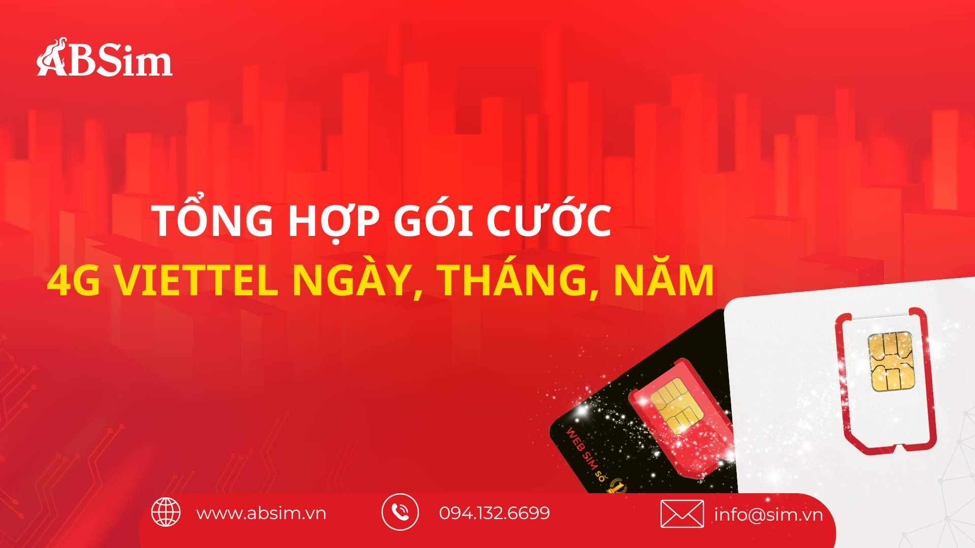 Tổng hợp gói cước 4G Viettel ngày, tháng, năm 