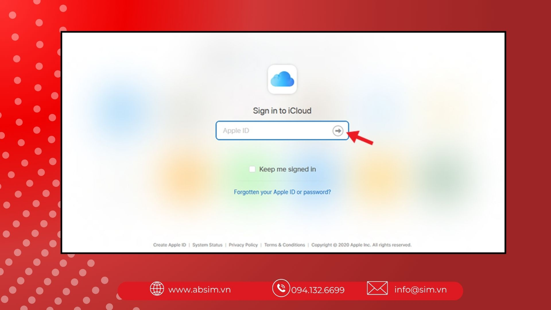 Truy cập Icloud.com