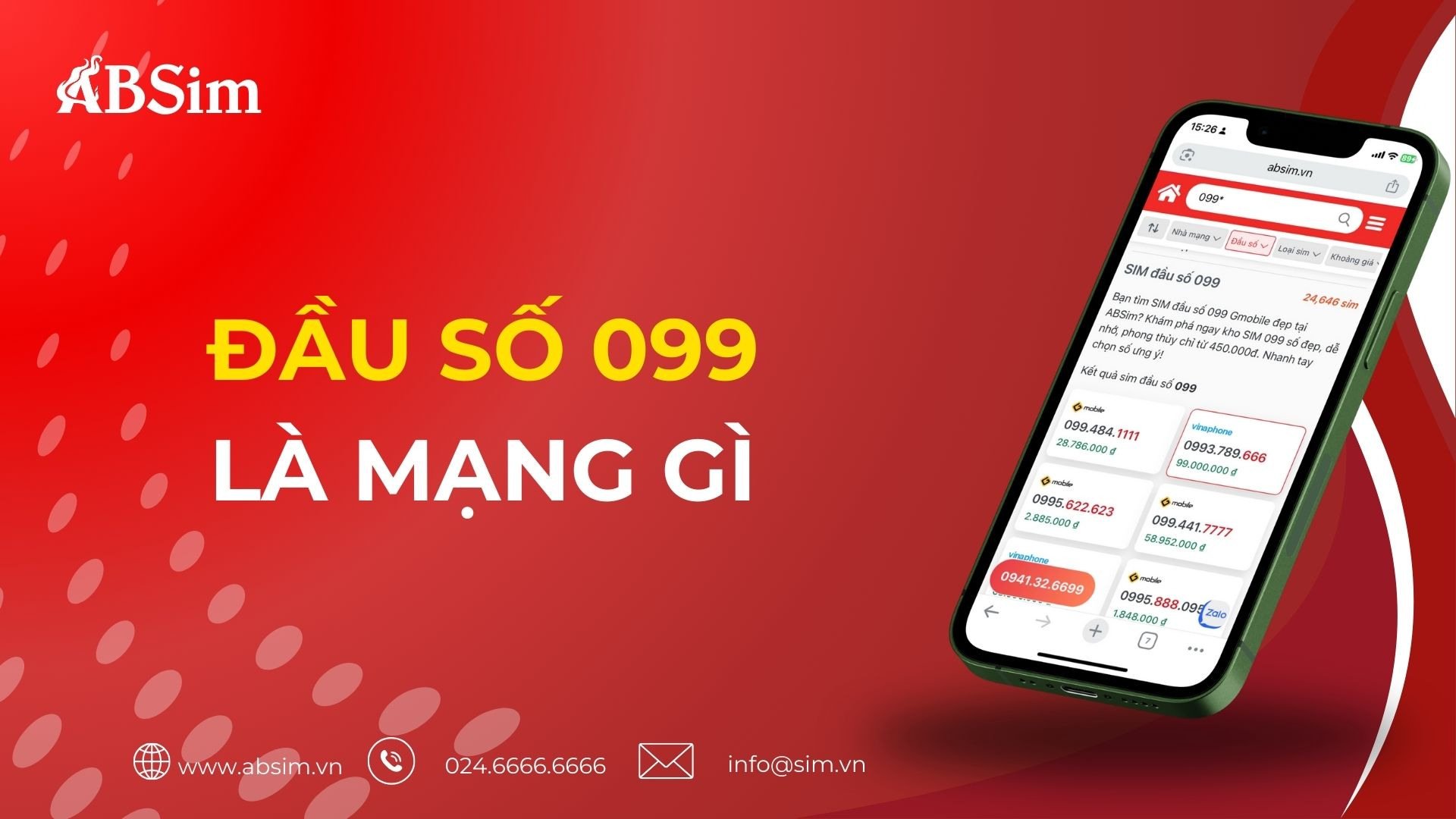 Đầu số 099 là mạng gì