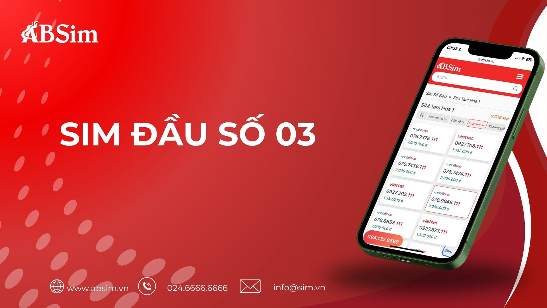Hướng dẫn chọn sim đầu số 03 Hướng dẫn chọn sim đầu số 03