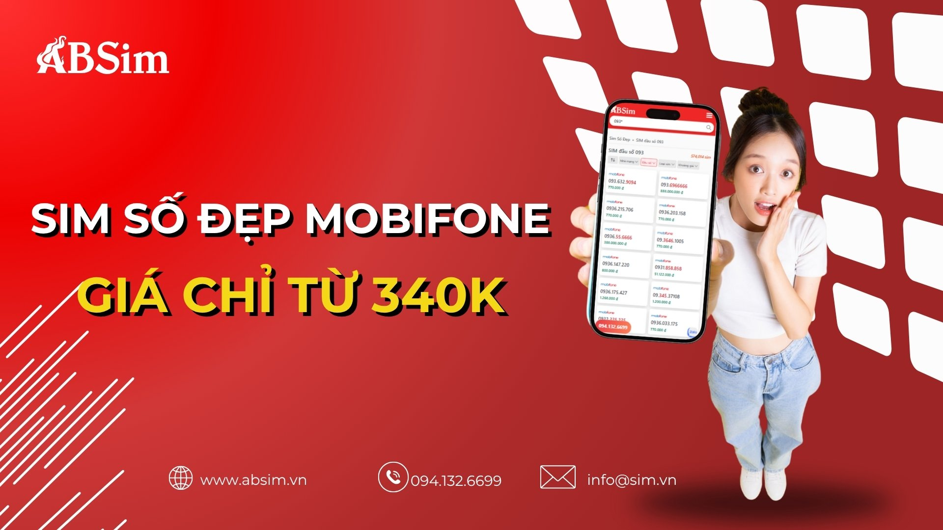 Sim số đẹp MobiFone giá chỉ từ 340K