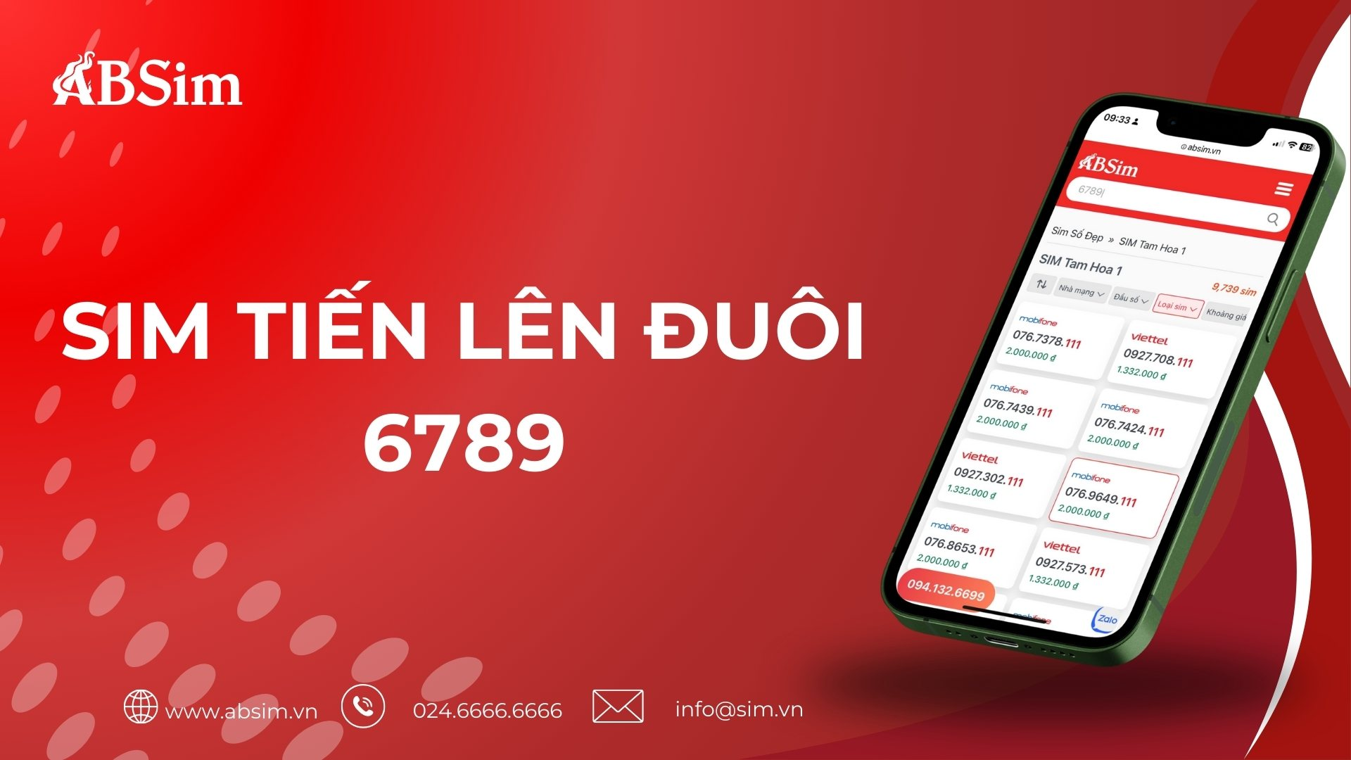 Sim số đẹp đuôi 6789 Sim số đẹp đuôi 6789